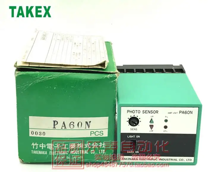 

Фотоэлектрический сенсорный усилитель PA60N 100-240VAC Japan Takenaka/AKEX, новый и подлинный