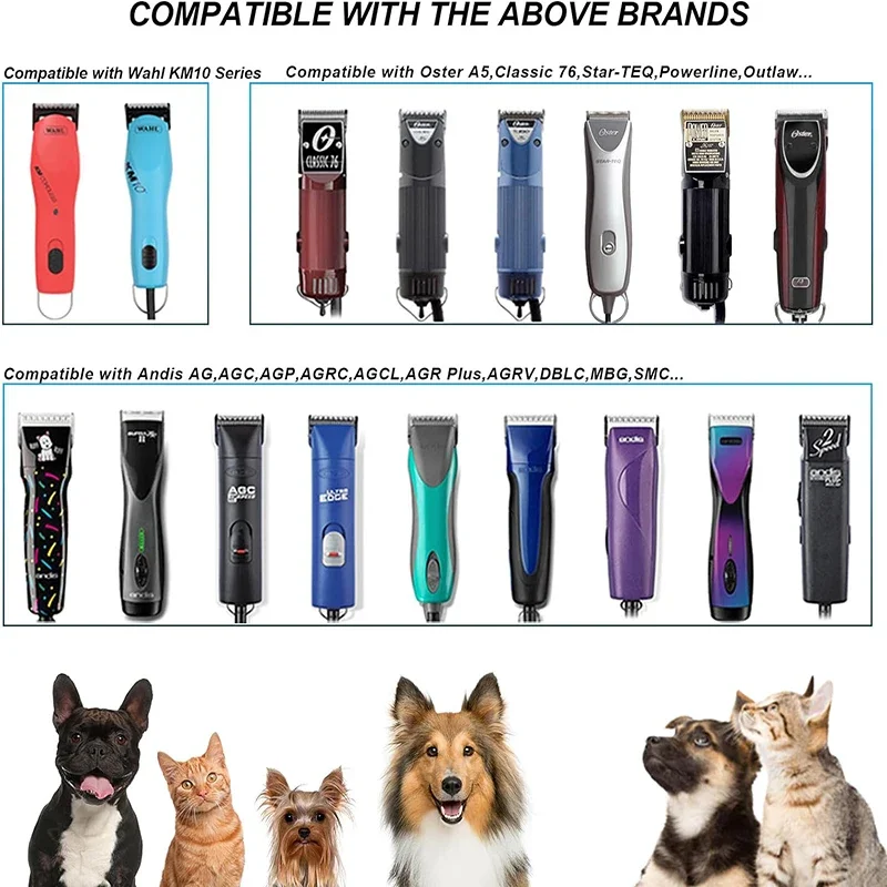 5FW Detachable animal wide Dog pet Horse Replacement blade For most Andis Oster A5 Wahl km10 clippers