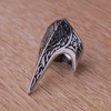 Vintage Carved Armor Rings for Men's Personality Charm Punk Hip Hop Fashion Biker Ring Stainless Steel Jewelry Gift Wholesale 1