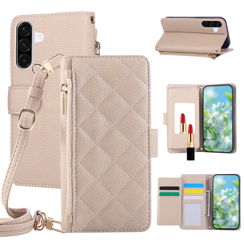 Stylish Crossbody Wallet Phone Case with Detachable Strap