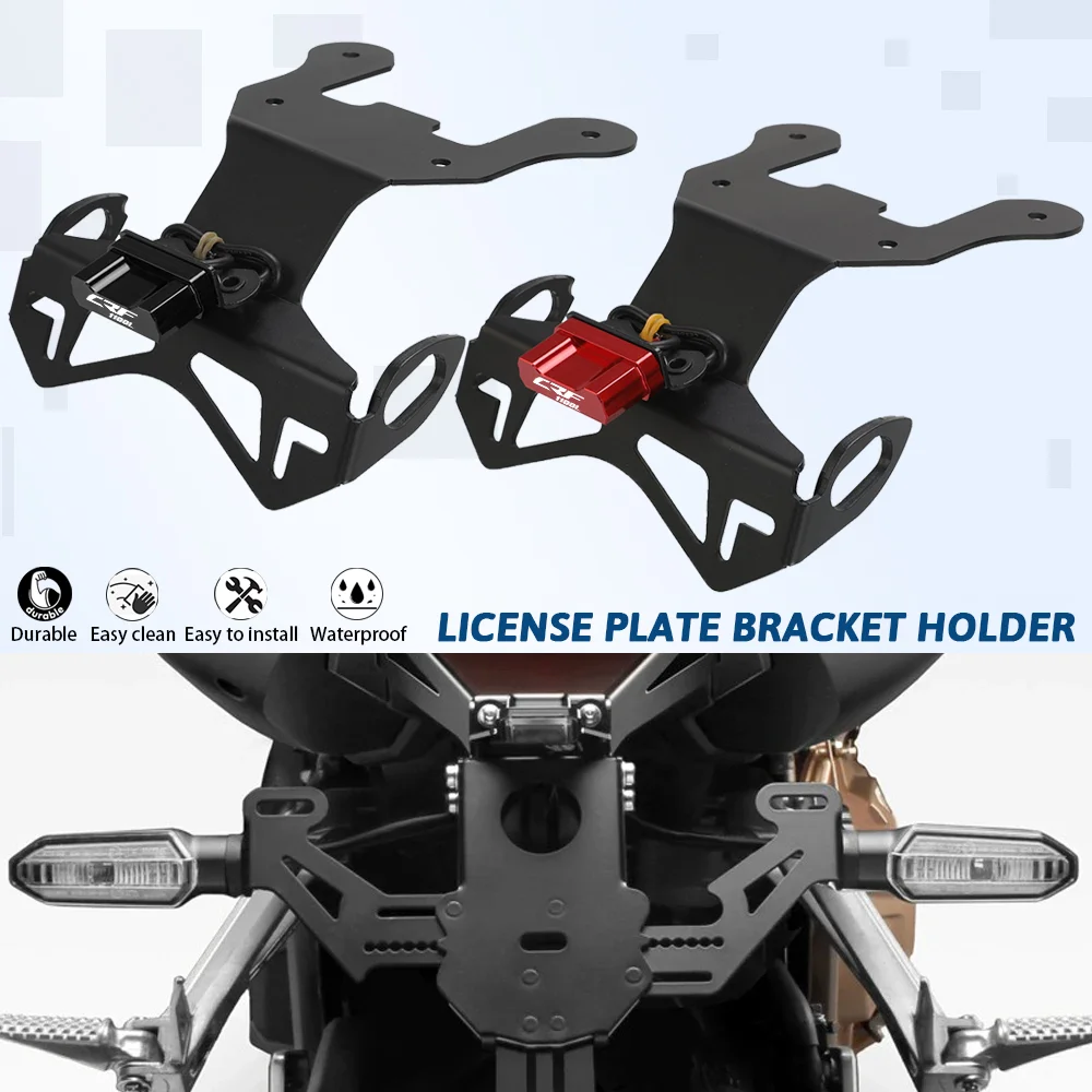 

License Plate Holder CRF1100L Africatwin For Honda CRF 1100 L Africa Twin DCT ES Adventure Sports 2020 2021 2022 2023 Motorcycle