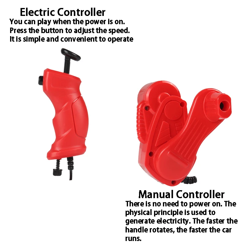 Controlador de mano de ranura para coche, accesorio electrónico, controlador de pieza con botón de aumento de velocidad para 1 43 pistas