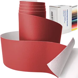 Premium Self - Adhesive Leather Repair Tape for Furniture and Automotive Interiors (16- Red)