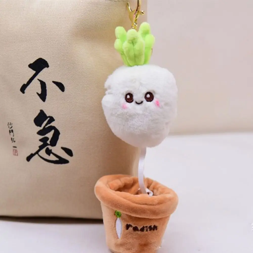 Ornament Potting Girl Gift Plush Toy Car Accessory Car Key Ring Bag Pendant Pulling Out Carrot Key Chain Korean Style Key Chain cartoon little bear keychain creative cute doll keychains for men women key chain car key ring kid gift toy bag earphone pendant