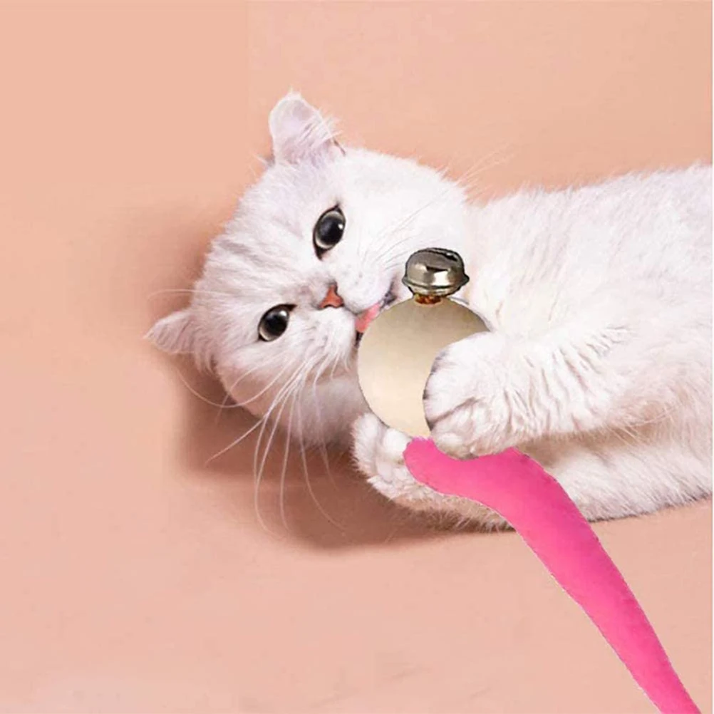 대화 형 고양이 벌레 공 벨 재미 있은 흔들리는 공 고양이 벨 장난감 다채로운 키티 장난감 고양이 벨 장난감 고품질 실용, 5 개
