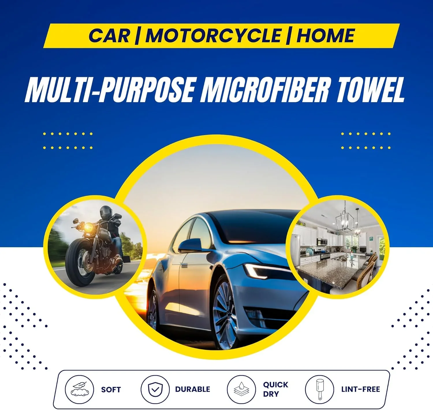 자동차용 초극세사 타월 - 흡수력이 뛰어난 세차용 건조 타월 걸레 자동차 청소용 극세사 천