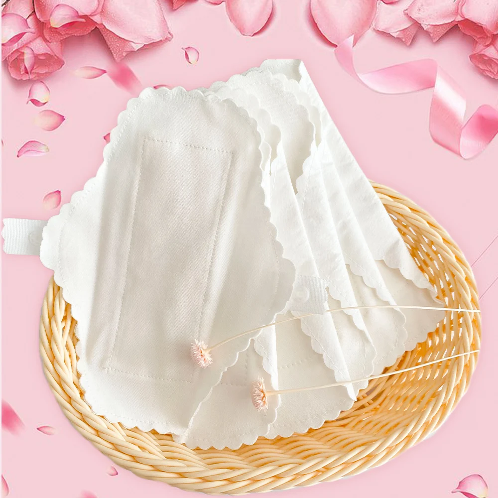 3pcs/lot hubený látka vycpávky měkké bavlna omyvatelné ženský kalhotky liners sanitární vycpávky ubrousek denně znovu použitelný menstruační hygiena vycpávky