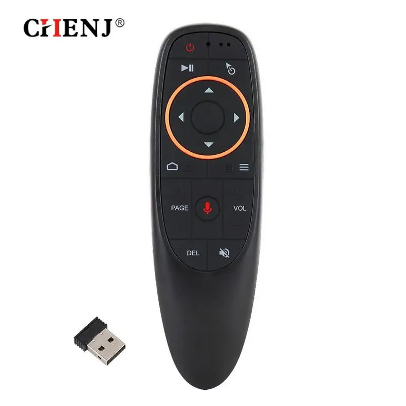 

2.4G Fly Air Mouse G10S Voice Remote Control 2.4G Wireless Gyroscope IR Learning for H96 MAX X88 PRO X96 MAX Android TV Box HK1