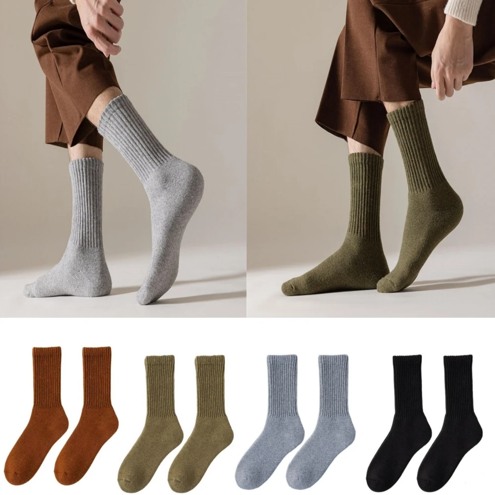 

2023 New Winter Super Thicker Warm Socks Wool Male Men Women Socks Solid Socks Wool Socks Against Cold Snow Terry Socks