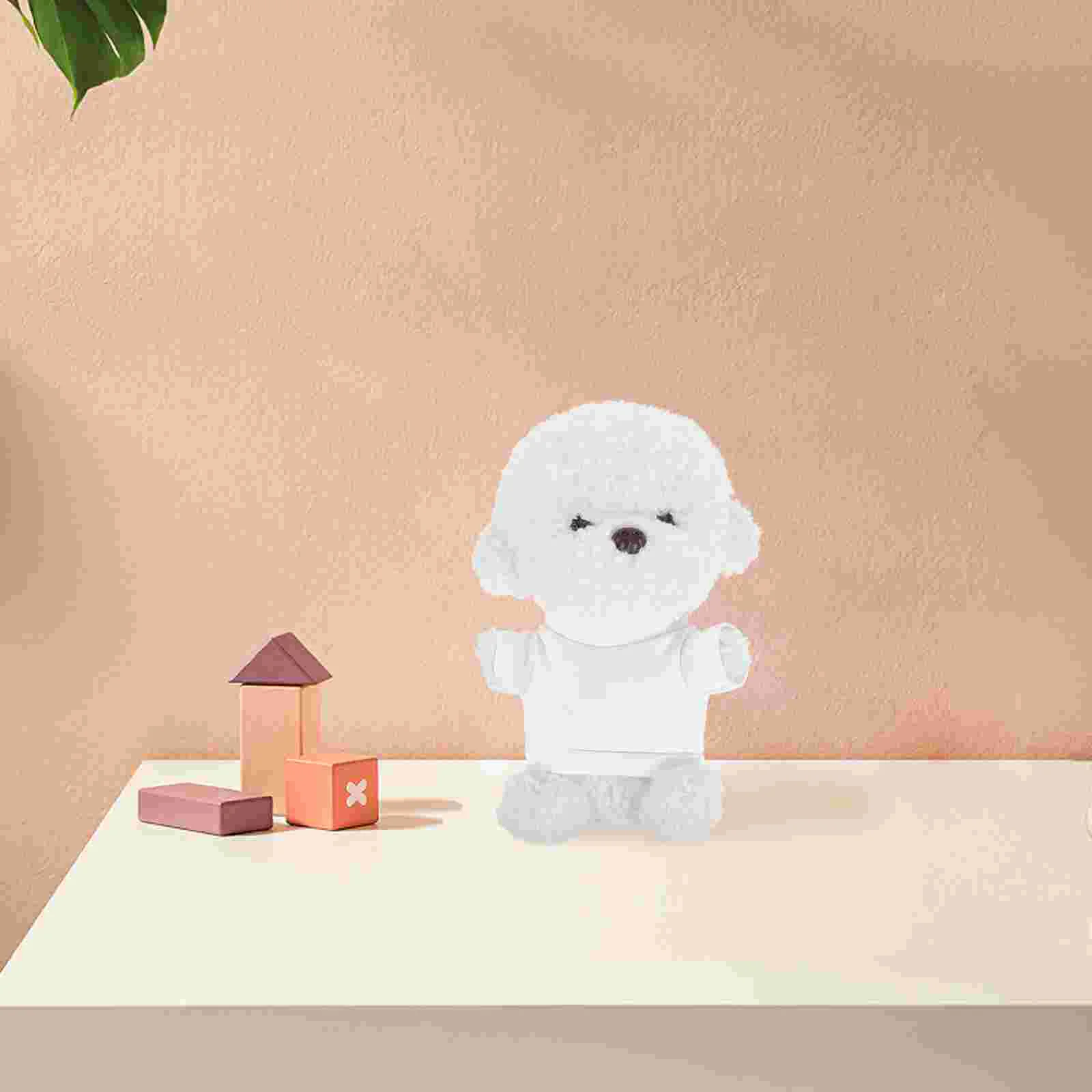 Blank Bear Shirt For Stuffed Animals Diy Clothing Accessories Set White T-Shirt For Cute Bear Stuffed Outfit