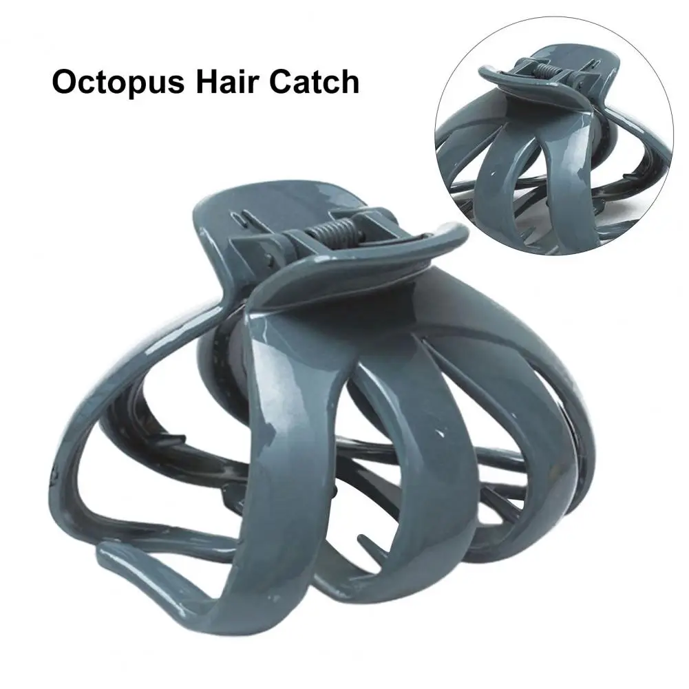 

Полезная пластиковая заколка-осьминог, безвредная для кожи головы, сильная гибкость, заколка для волос Осьминог для красоты