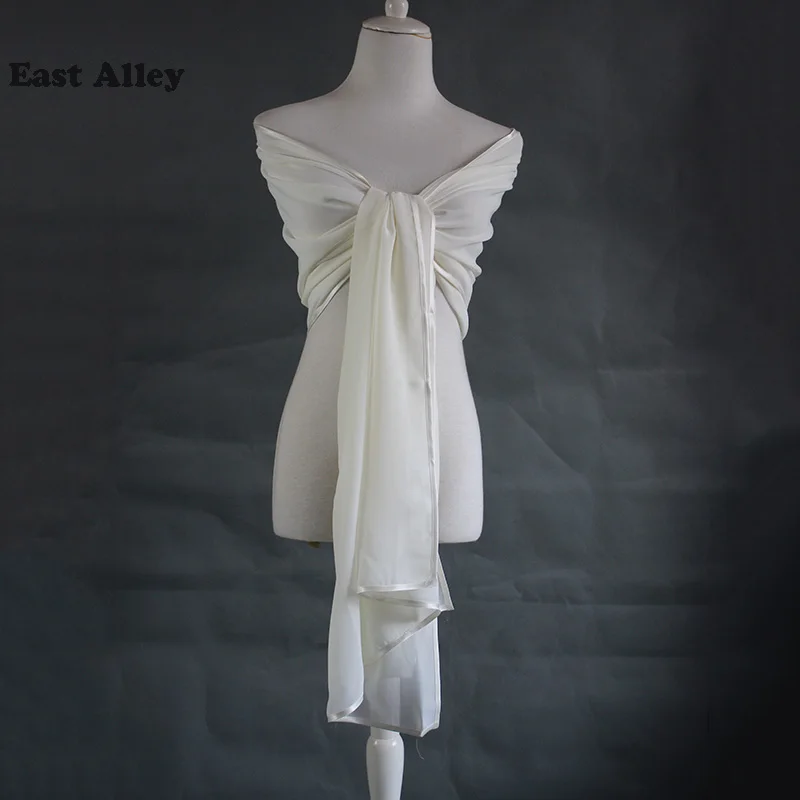 Bride Chiffon Wedding Accessories Shrug Wrap Shawl Married Scarf Bridal Stole Thin Cape