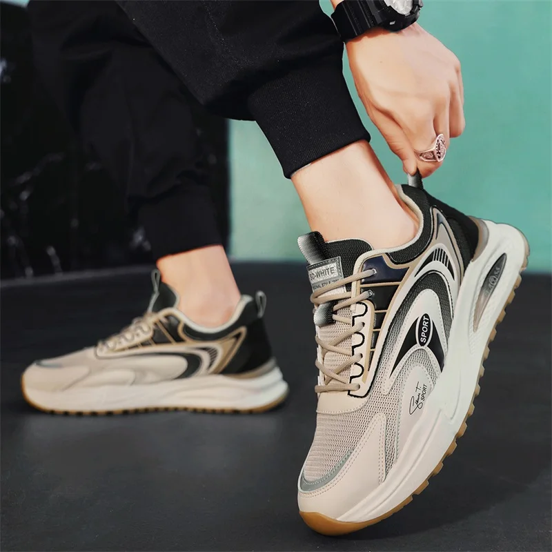 

Damyuan Men Shoes Fashion Casual Walking Shoes Sneakers Breathable Lace up Mens Loafers Sports Shoes Male Zapatillas Hombre