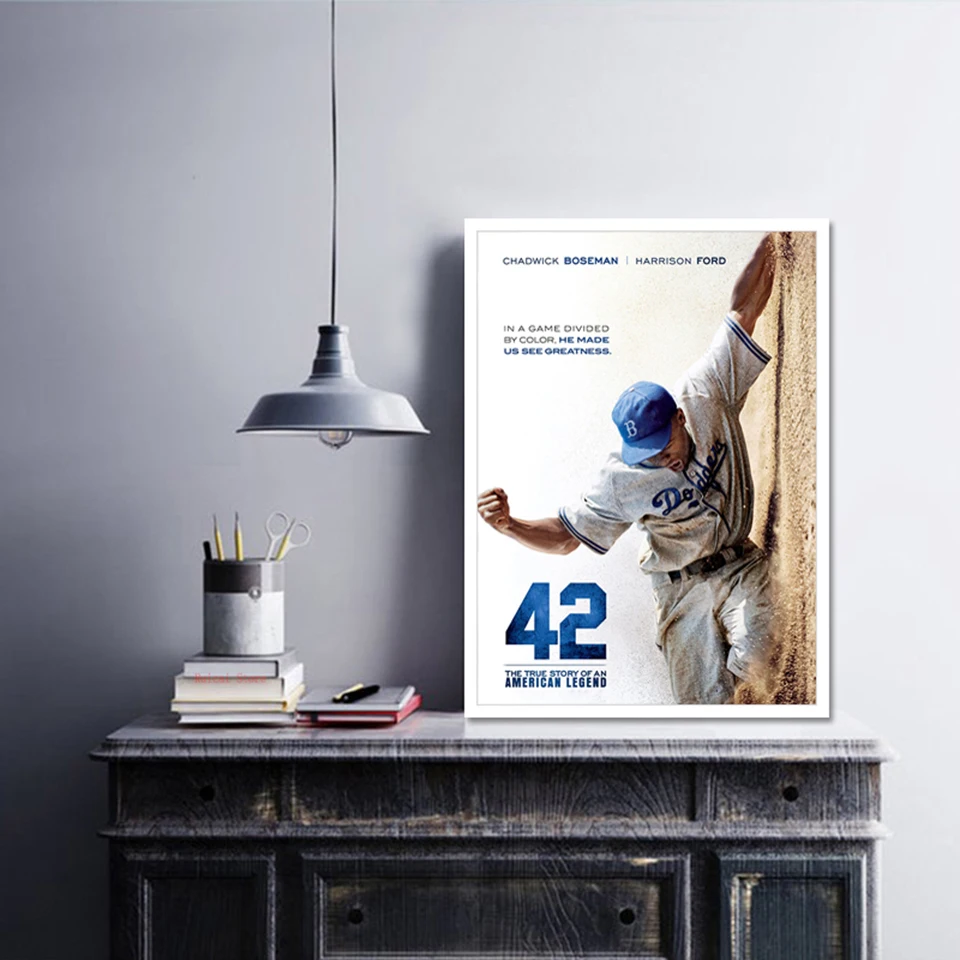 Jackie Robinson 42 by Vintage Baseball Posters