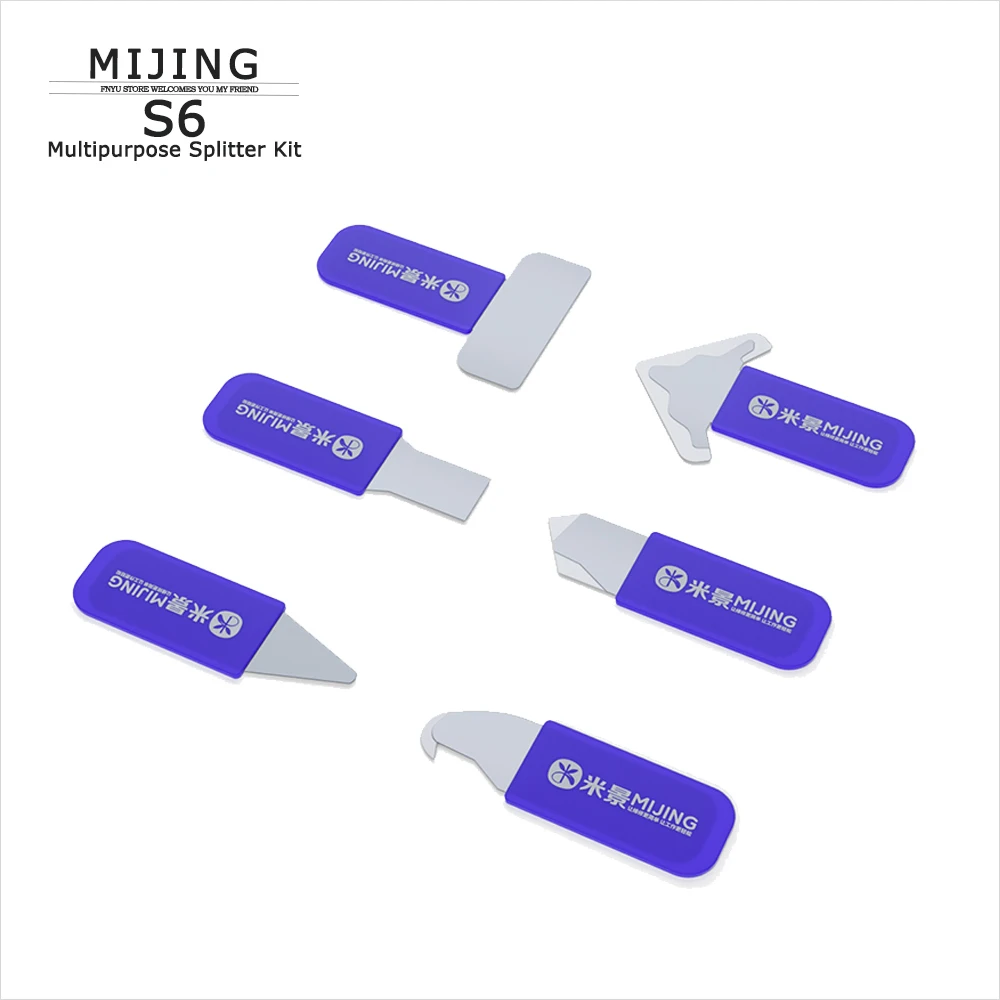 

Splitter Piece MIJING S6 Multipurpose Splitter Kit LCD Screen Disassembly Blade for Mobile Phone Repair Prying Scraping Tin Tool