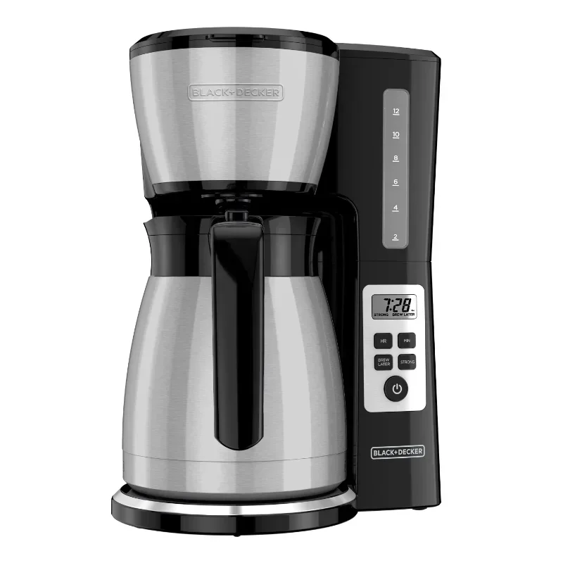 

12 Cup Drip Coffee Maker, Black