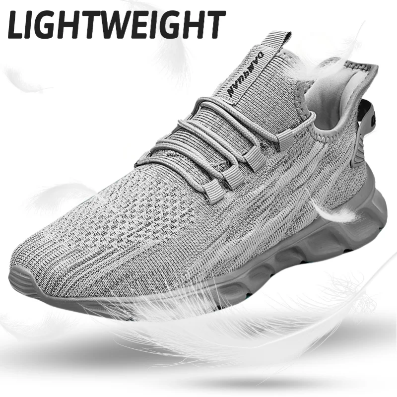 

Fujeak Lightweight Casual Running Shoes for Men Plus Size Non-slip Footwear Breathable Man Sneakers Trendy Comfort Soft Flats