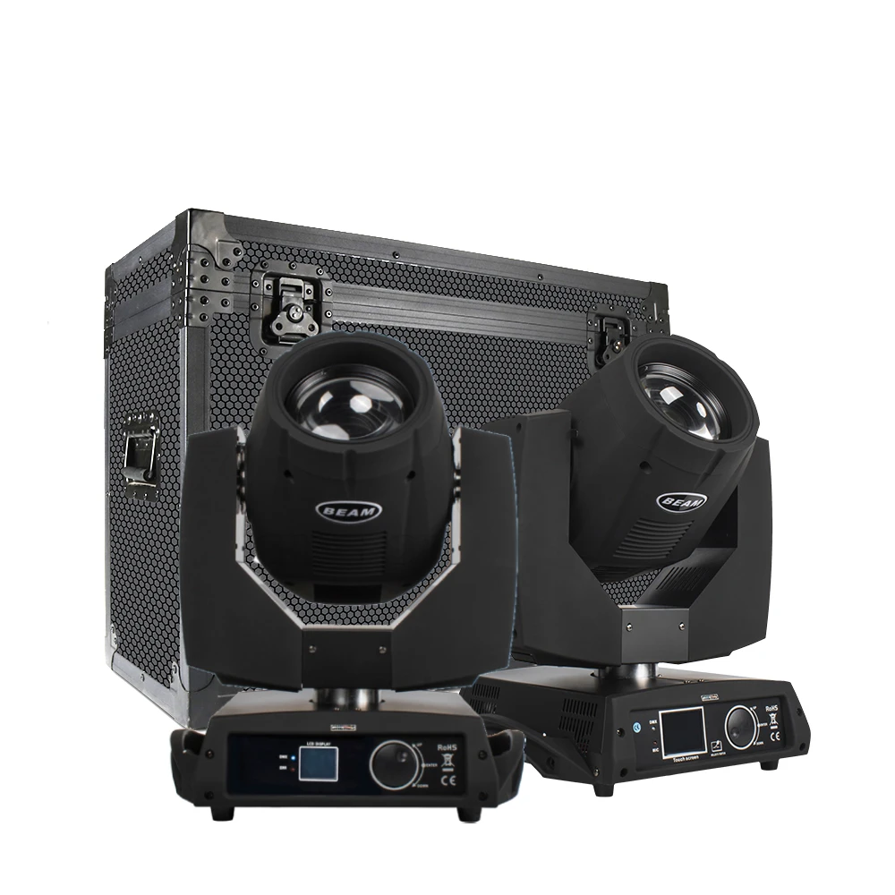 

SHEHDS 2 шт. лампочка 230 Вт 7R луч Подвижная головка освещение с полетным освещением для диджея, клуба, детской свадьбы, дискотеки, дома, детской сцены