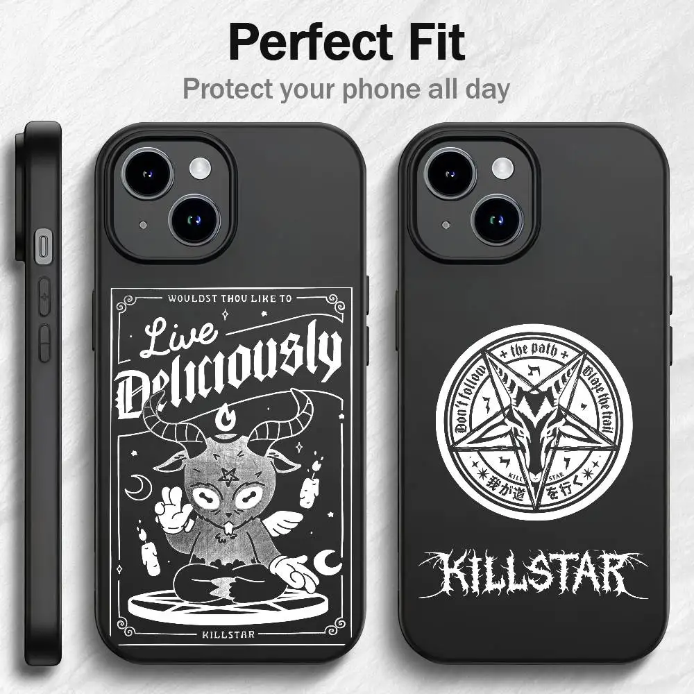 K-KillstarS Phone Case For 11 12 13 14 15 16Pro Max mini classic