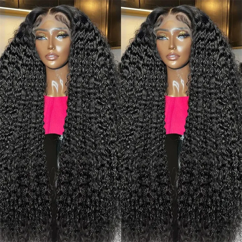 

Deep Wave Frontal Wig 13x4 Curly Lace Front Human Hair Wig 13x6 Hd Lace Deep Wave Wigs Human Hair 30 36 Inch 180 Density