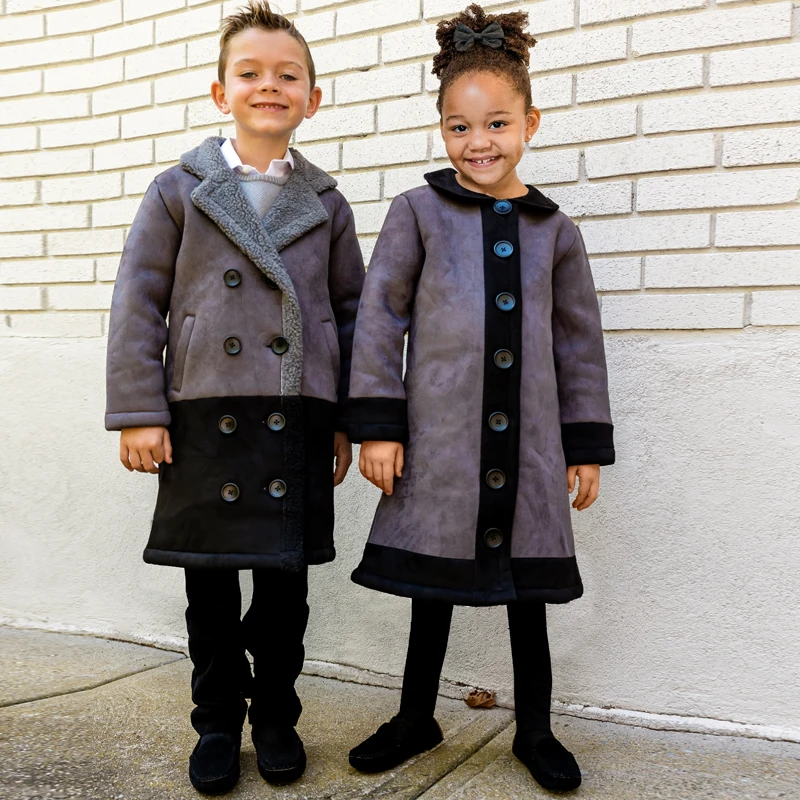 

2022 baby & teen coat new fall autumn winter elegant coat outfit family matching clothes boy/girl clothing inside padded quilted