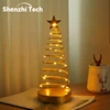 Christmas Lights Tree Fairy Lamp Artificial Tree Metal Spiral with Lighting Holiday for Bedroom, Living room Home Decoration 1