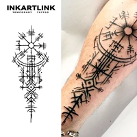 Ancient symbols Temporary Tattoo,Lasts To 15 Days New Technology Magic Waterproof Semi Permanent Sticker. 1