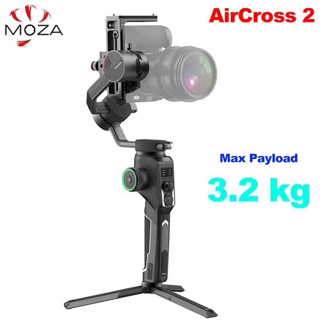 

3-осевой ручной шарнирный стабилизатор Moza AirCross 2 Для беззеркальных камер A7 A7II A6400 A9 Panasonic GH5 GH4 Canon DSLR