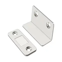 Magnetic Door Catch Latch Set - Invisible Adhesion, Drill - Free Mount, Seamless Release, Perfect for Cabinets and Sliding Doors (1pair)