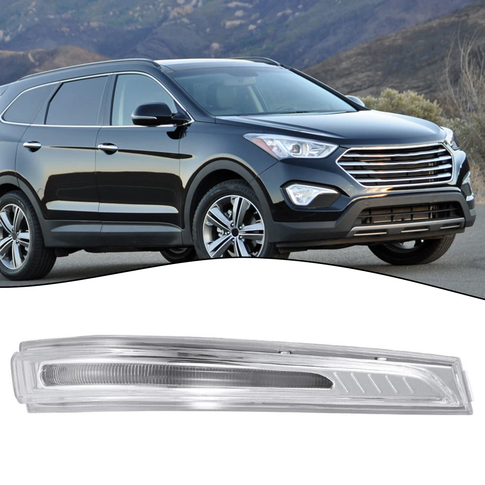 

1pc Turn Signal Lamp For Hyundai Santa Fe 2013+ Clear LED Wing Door Mirror Indicator Right Side Turn Signal Lamp Housing Cover