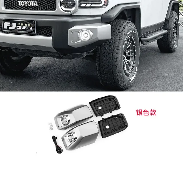 トヨタFjクルーザー07-22用フロントバンパー,LEDコーナーライト
