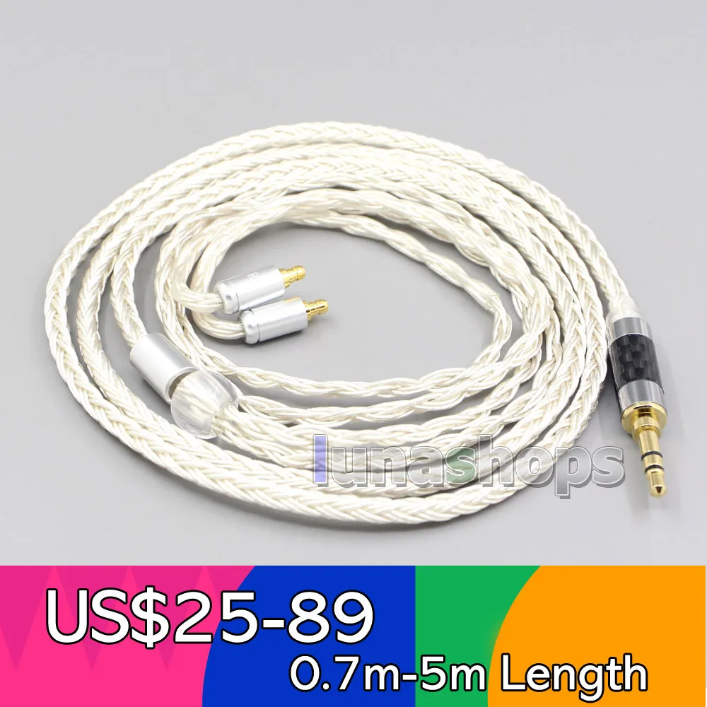 

LN007217 16 Core OCC Silver Plated Headphone Earphone Cable For Sennheiser IE100 IE400 IE500 Pro