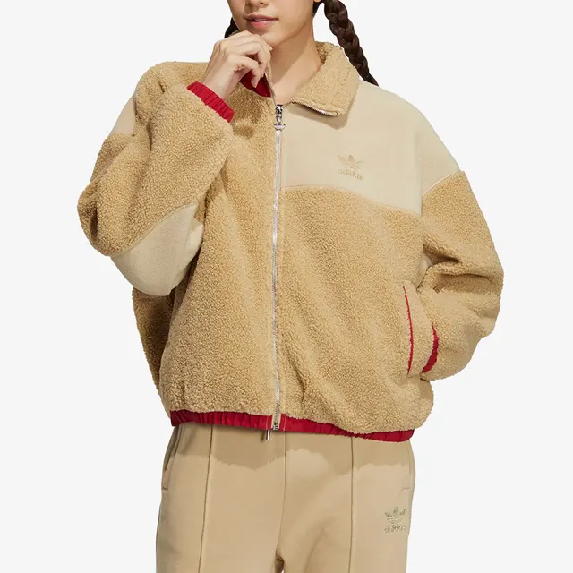 Adidas Originals Veste à col en fausse peau de mouton pour femme HY7277 1