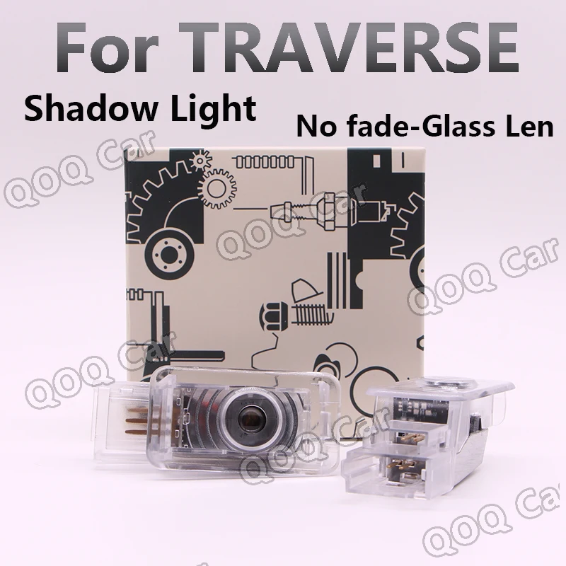 LED araba kapı su birikintisi lazer projeksiyon lambası Chevrolet Traverse 2021 2022 2023 2024 hoşgeldiniz gölge logo ışığı asla solmaz cam