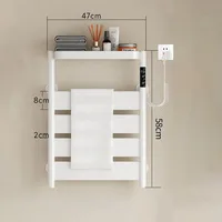 ราวแขวนผ้าเช็ดตัวไฟฟ้าในห้องน้ำ พร้อมหน้าจอดิจิตอล กันน้ำ อุ่นผ้าเช็ดตัว อุปกรณ์ในห้องน้ำ 6