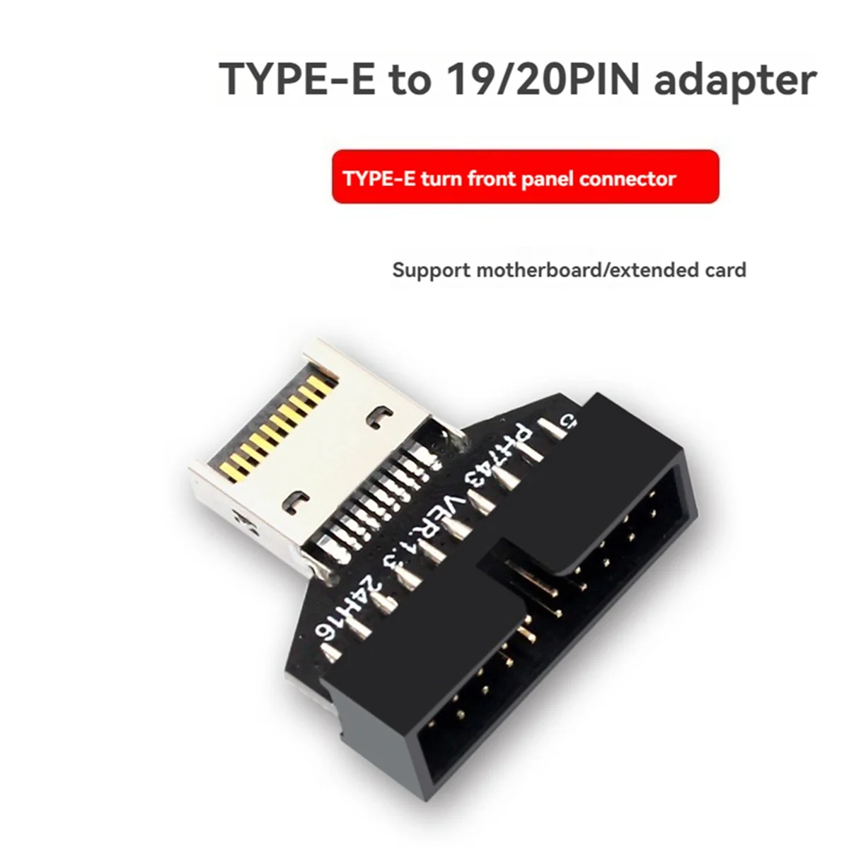 USB3.2 Type-E 20Pin to USB 19P Chassis Front USB Type A Type C Extension Adapter for Desktop Motherboard usb extension adapter