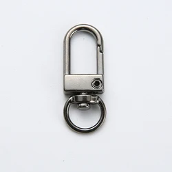 Gold Rotating Dog Buckle Lobster Clasps for DIY Jewelry and Key Ring Accessories - Wholesale Pack of 10/50/100 (Gun Black)