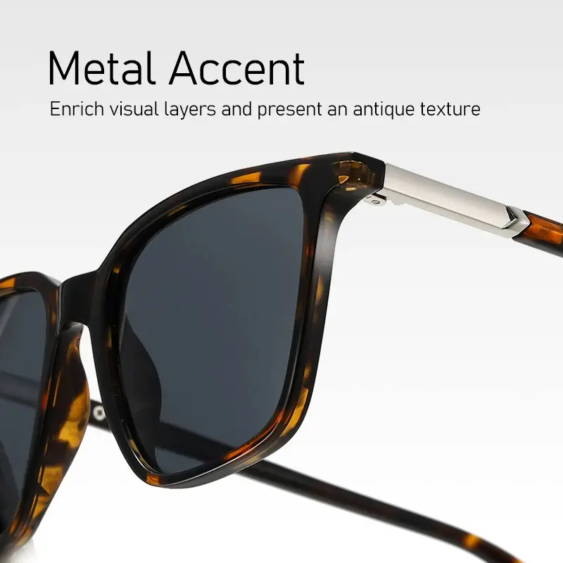 Polarized Sunglasses for Women Man Classic Retro Square UV400 Clear Vision and Glare Reduction for Driving Travel Sightseeing Be - Image 4