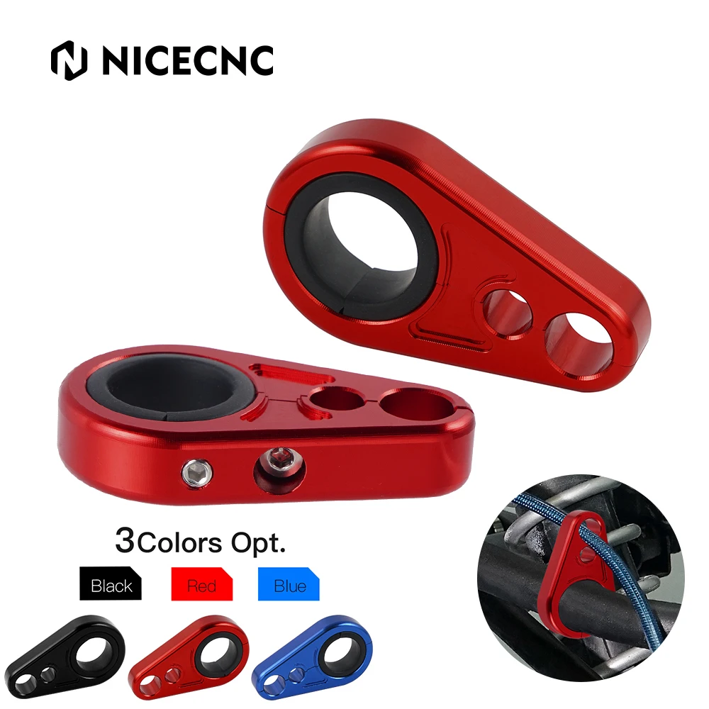 NICECNC – pinces de ligne de frein à bras A en aluminium pour ATV, pour Polaris Sportsman 300 400 450 500 RZR Ranger pour Yamaha Raptor 700 Grizzly