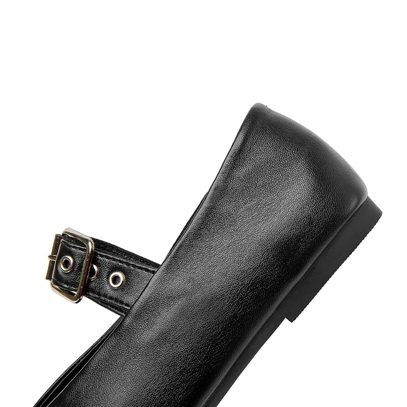 AIYUQI Mary Jane Shoes Women Natural Sheepskin 2024 New Spring Art Ballet Shoes Women Large Size Flat Casual Shoes Ladies