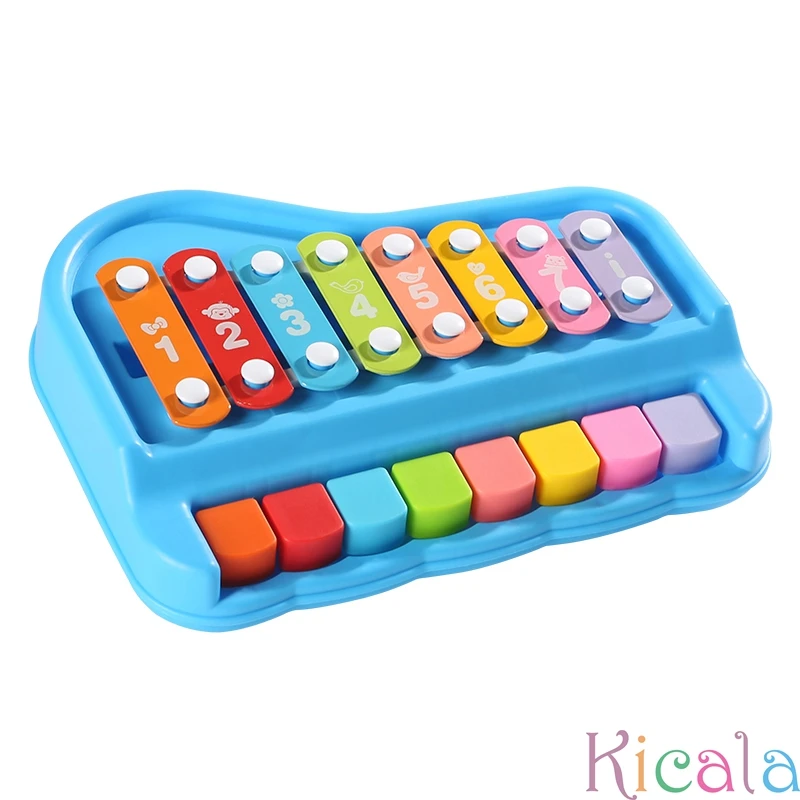 Early Educational Eight Tone Hand Knocking Two In One Xylophone Instrument Infant And Young Children Music Toy Piano For Gift 5