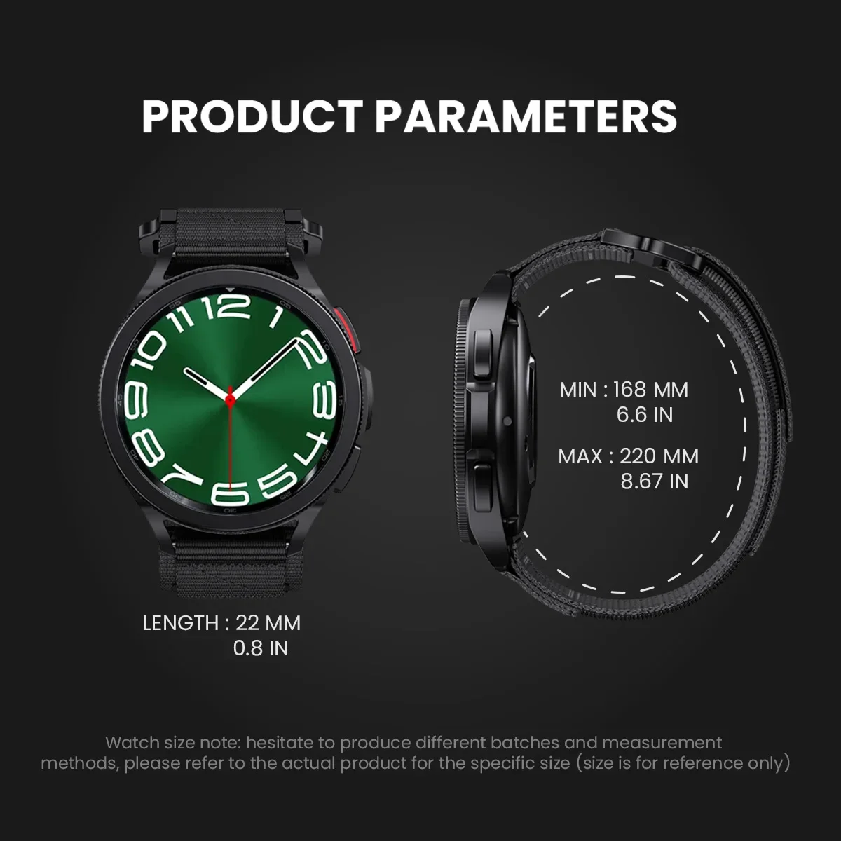 Versatile Nylon Sport Watch Strap - Colorful Wristband Accessory