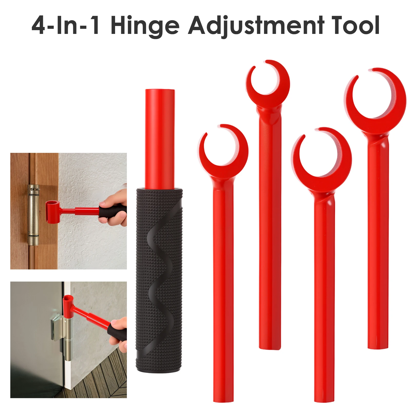Door Hinge Adjustment Tools Steel 4 In 1 Hinge Adjustment Wrench Door and Cabinet Alignment Tools Sturdy Repair