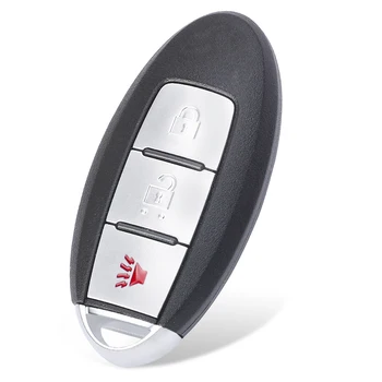 Keyforkess 433.92MHz PCF7945 Chip S180144304 sostituzione Smart Remote Car Key Fob 3 pulsante per Nissan Pathfinder Murano Titan XD - KEYECU 433 92MHz PCF7945 Chip S180144304 sostituzione Smart Remote Car Key Fob 3 pulsante per