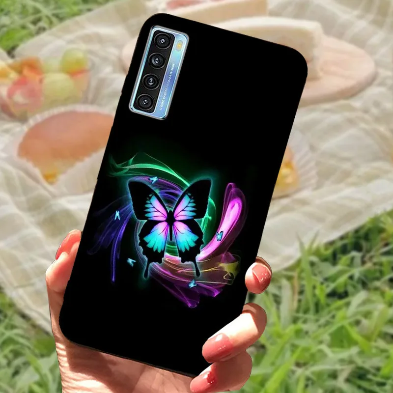 Elegant Black Marble Silicone Soft Case - Protective Bumper Cover