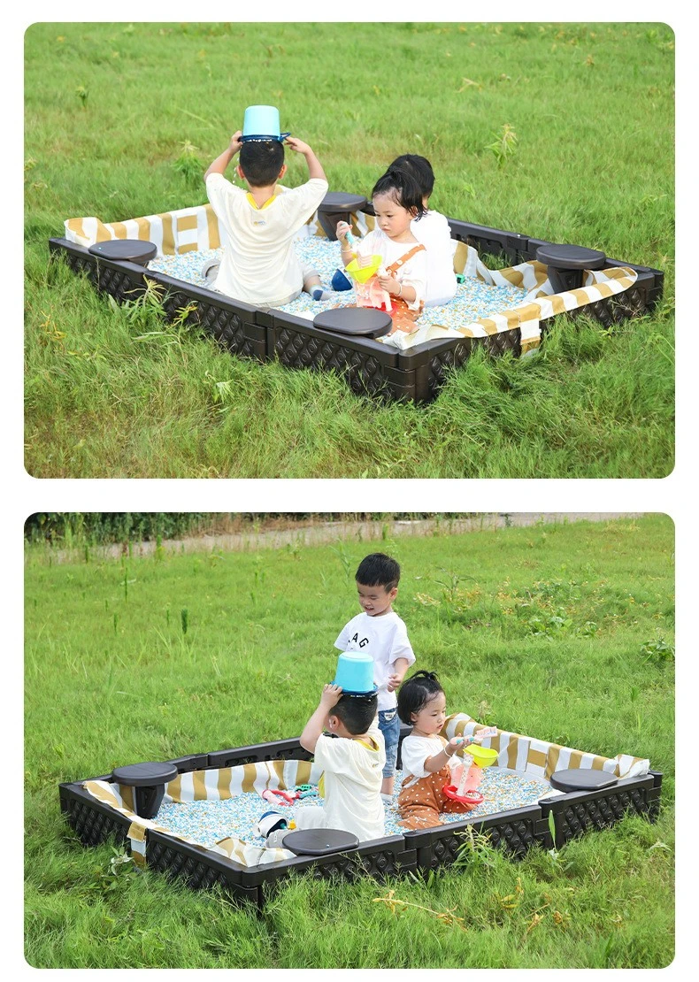 Sabbiera per bambini con recinto gioco per casa e giardino_voghion.com