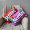 Funny Fruits Candy Skittles Pillowcase Bedroom Cushion Cover Sofa Cushions Bed Pillows Cover 40x60cm Pillow Case Car Office Seat 1