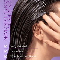 Masque capillaire magique à la kératine, réparation en 5 secondes des cheveux abîmés et crépus, cheveux doux, lisses, brillants, nutrition, hydratation profonde, soin capillaire 3