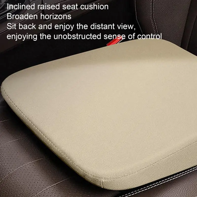 Wedge Car Seat Cushion Adult Booster Seat Cushion Pad Short People Driver Seat Booster Ergonomic Sloping Seat Cushion For auto