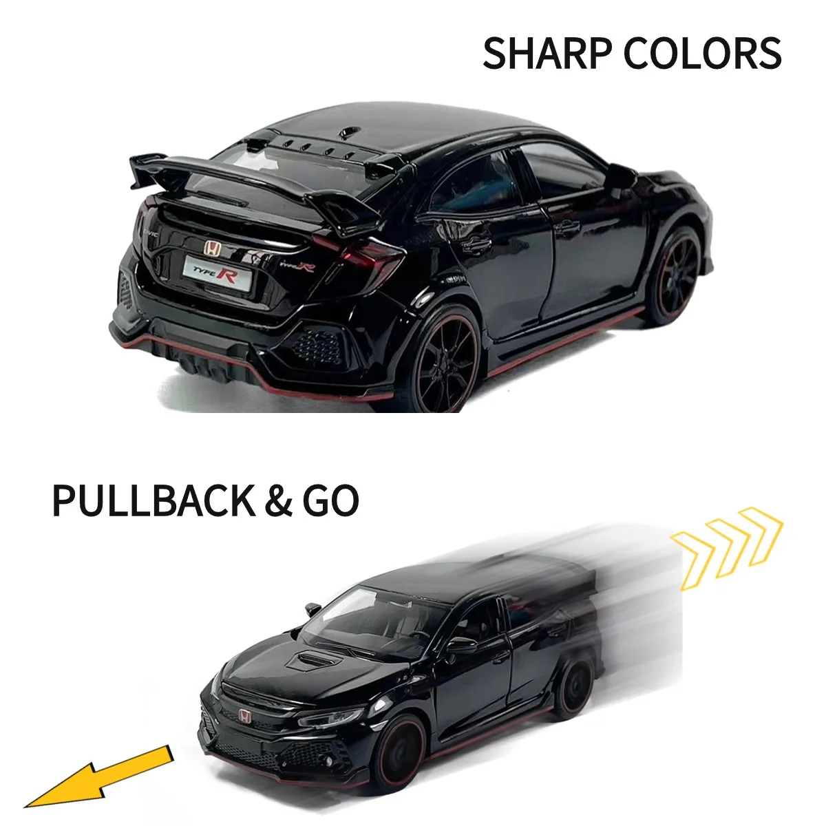 1/32 6台セット ホンダ シビック EK プルバック 1/32 6台セット ホンダ シビック EK プルバック